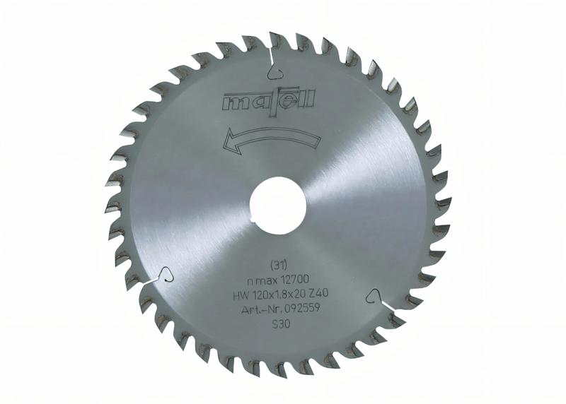 Product image for MAFELL circular saw blade, 120x1.8/1.2x20, Z=40
