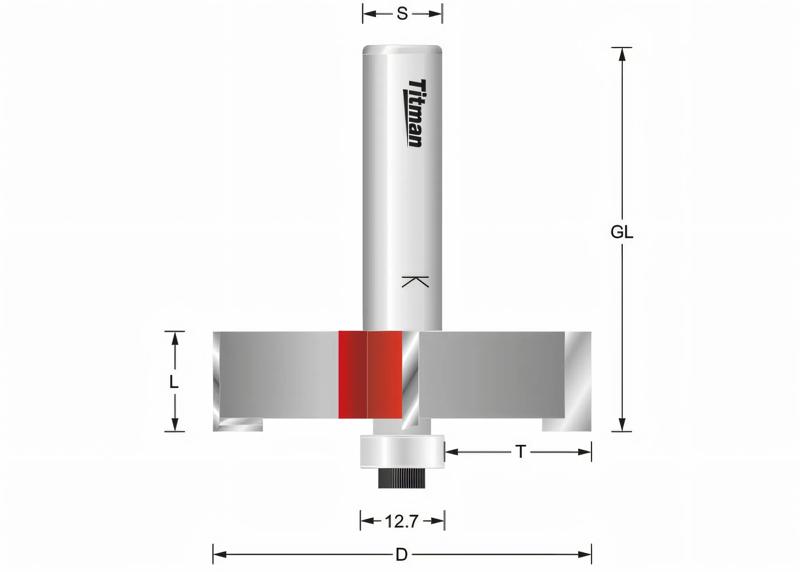 Product image for Rebate milling cutter  Ø57 mm