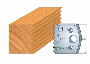 Profiled knife pair 077