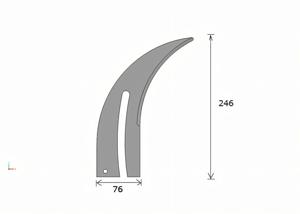 Splitting wedge KÖLLE 246 x 76 mm