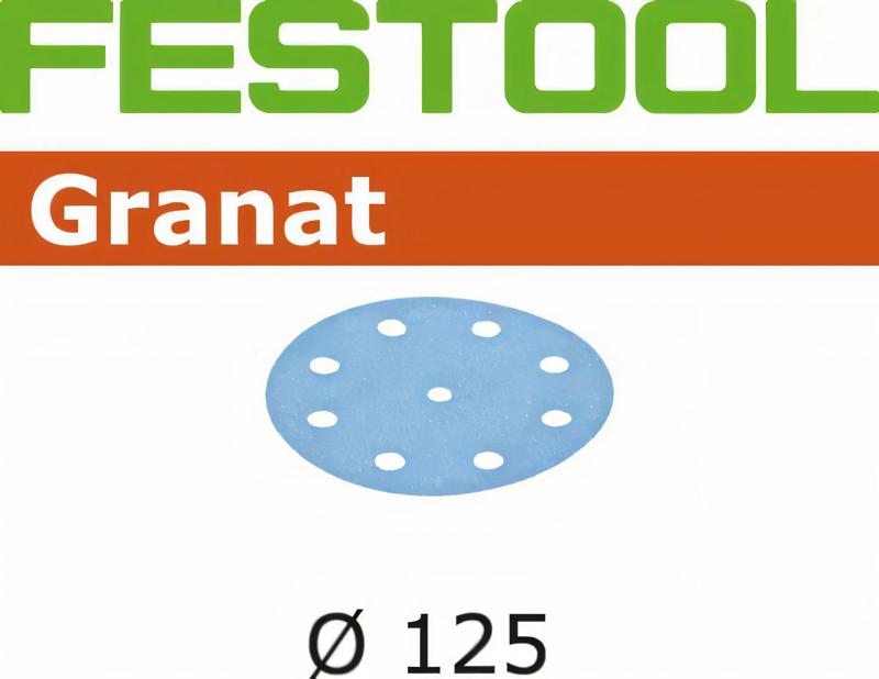 Product image for Festool Abrasive sheet Granat STF D125/8 P240 GR/100