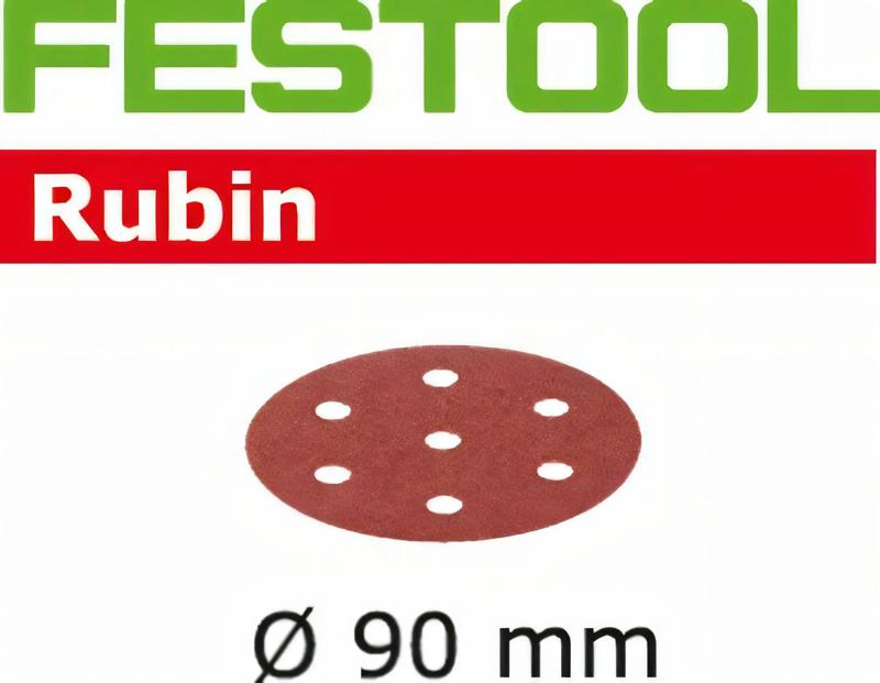 Product image for Festool Abrasive sheet Rubin 2 STF D90/6 P100 RU2/50