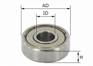 Ball Bearing D 19,05mm d 12.7mm