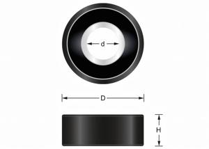 Starting ball bearing plastic-coated Ø16 mm