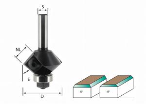 WPL Chamfer Routing Cutter D 28 mm