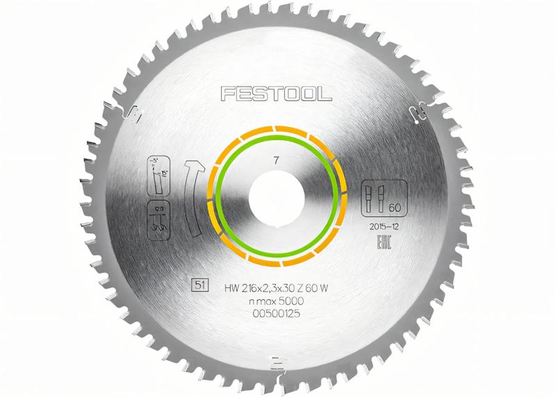 Product image for Festool Saw blade WOOD FINE CUT HW 216x2,3x30 W60