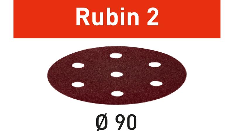 Product image for Festool Abrasive sheet Rubin 2 STF D90/6 P220 RU2/50