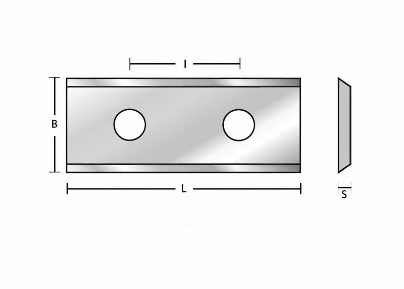 Image du produit Couteau réversible HM 50 x 12 x 1,5 Panneau d'aggloméré