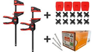 2x EZ360-45 twist grip single-handed clamps + EZ-TD + screws