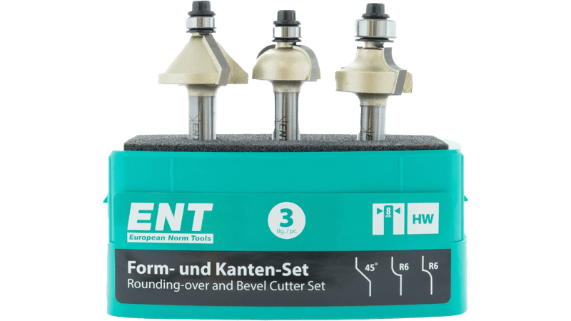 Product image for ENT Moulding and edge router cutter set - 3 pieces