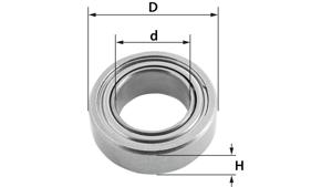 Ball Bearing D 22mm d 12,7mm