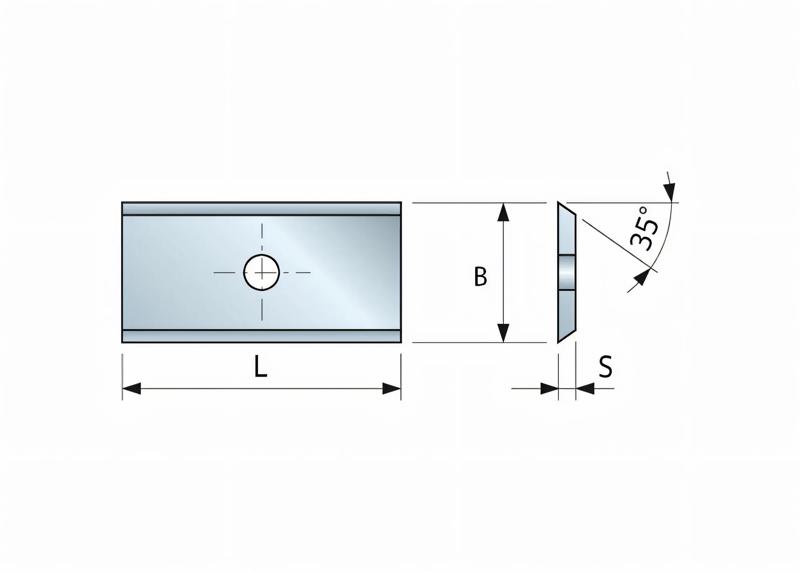 Image du produit Lame réversible HM pour défonceuse 30 x 12 x 1,5 universelle