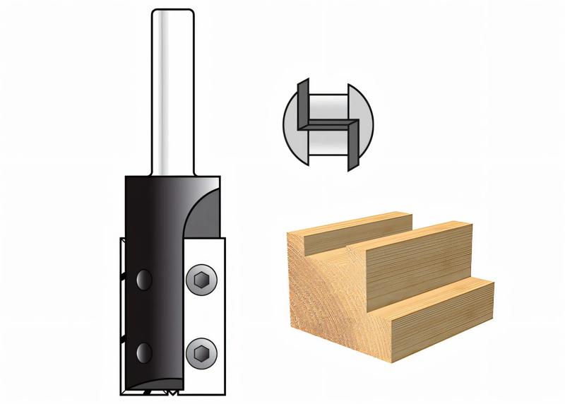 Product image for Reversable Blades Slot Routing Cutter Ø18