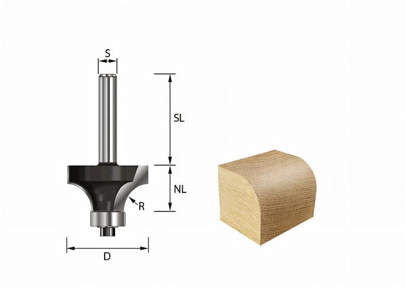 Product image for Rounding Over Cutter R 16 mm