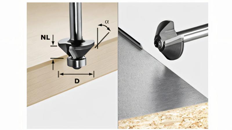 Product image for Festool Chamfer cutter S8 HW 45° D26-KL OFK