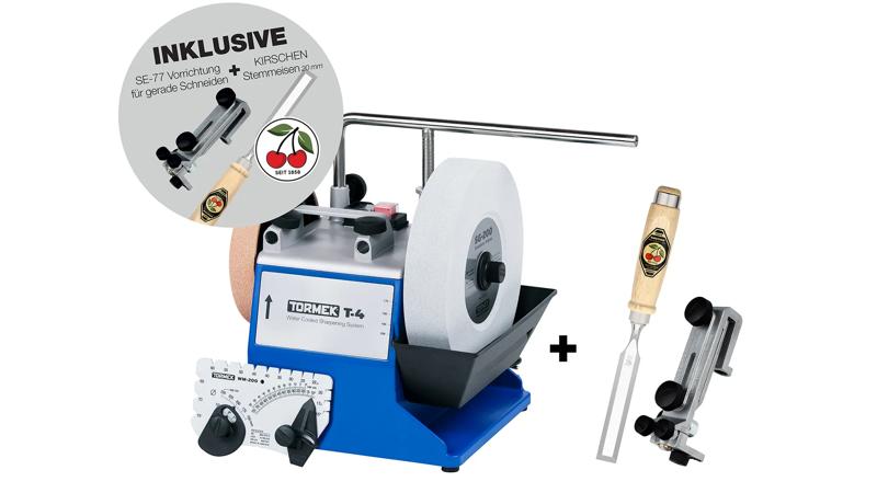 Product image for Tormek T-4 Original incl. SE-77 and cherry chisel