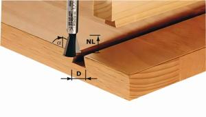 Festool Dovetail cutter HW S8 D14,3/13,5/15°