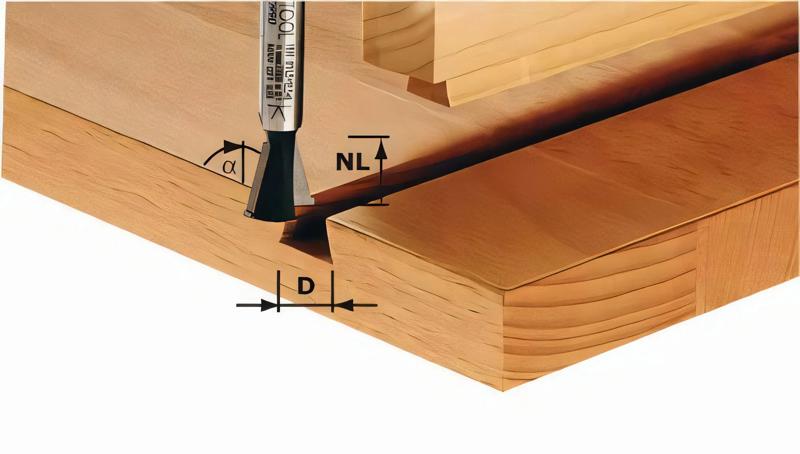 Product image for Festool Dovetail cutter HW S8 D14,3/13,5/15°