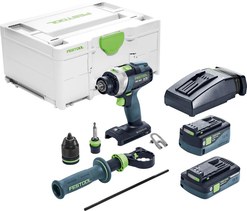 Product image for Festool Cordless percussion drill QUADRIVE TPC 18/4 5,0/4,0 I-Plus