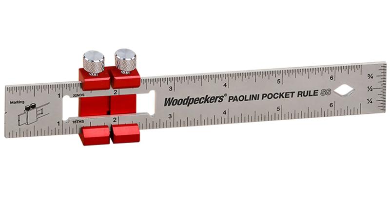 Product image for Woodpeckers Paolini Pocket Rule - 150mm Stainless Steel