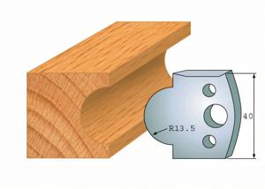 Pair of profiled knives 118