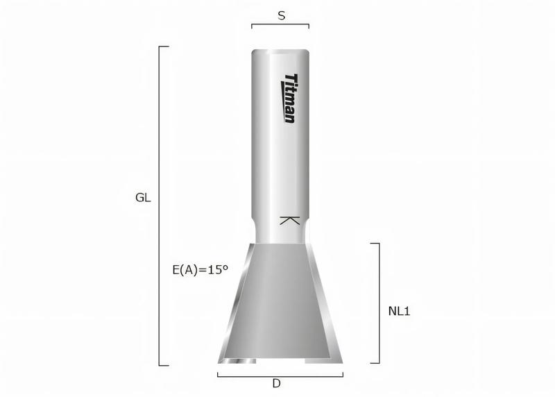 Product image for Dovetail cutter 26 mm