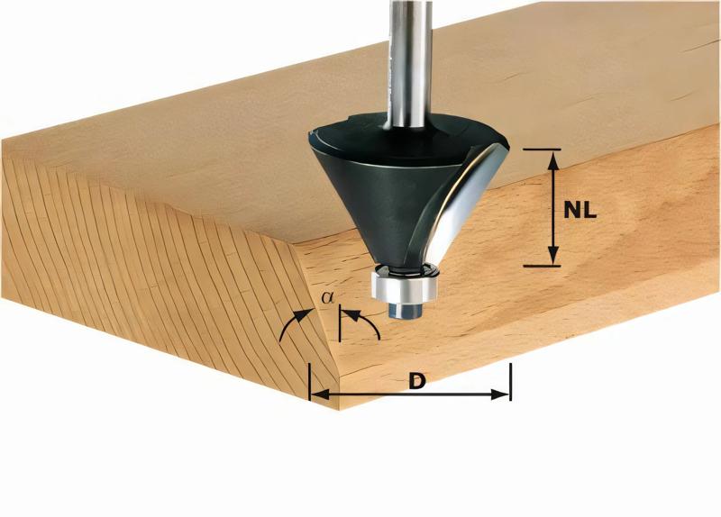 Product image for Festool Chamfer cutter HW S8 D38,5/23/30°