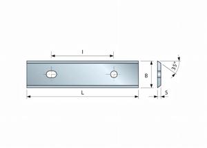 Lame réversible HM pour défonceuse 60 x 12 x 1,5 universelle