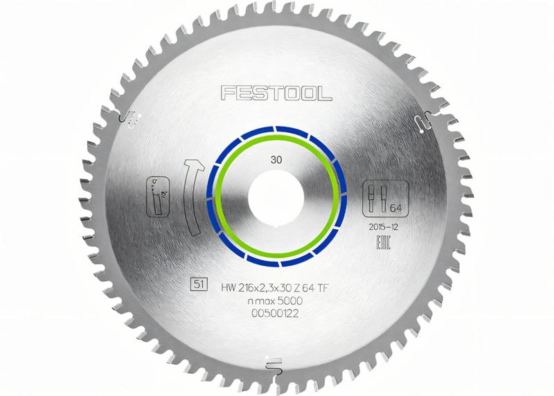 Product image for Festool Saw blade ALUMINIUM/PLASTICS HW 216x2,3x30 TF64