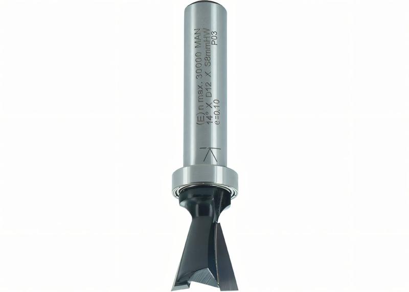 Product image for Dovetail Cutter  with shank-mounted Ball Bearing  14°  D: 12 mm