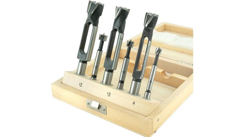 Product image for Plug Cutter & Forstner Drill Set D: 8-10-12 mm