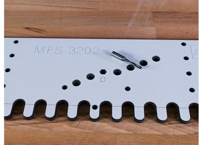Product image for System 32 Router Template incl. Dowel Drill