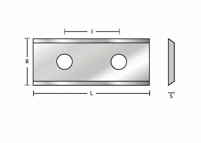 Image du produit Couteau réversible HM 30 x 12 x 1,5 Panneau d'aggloméré