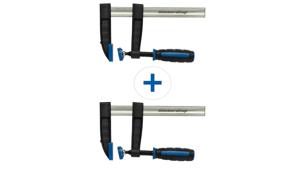 Lot de 2 serre-joints en fonte malléable Sauter 150 mm