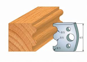 Pair of profiled knives 006