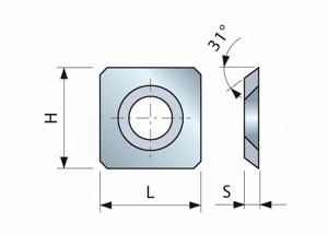 Précoupeur HM 14 x 14 x 2 mm