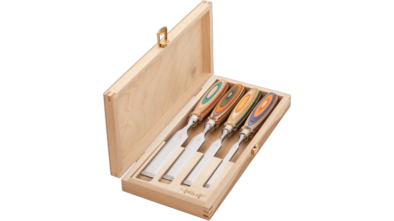 Kirschen Ciseau à Bois Droit 10 Mm – Manche Hêtre, Forgé En Allemagne, Dureté HRc 61