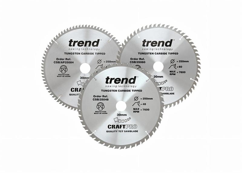 Product image for Circular saw blade set of 3 250x30/25.4/20/16
