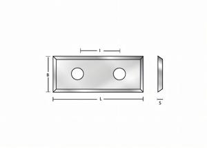 Plaquette 30 x 12 x 1,5 mm pour tête de sertissage KLEIN WE150