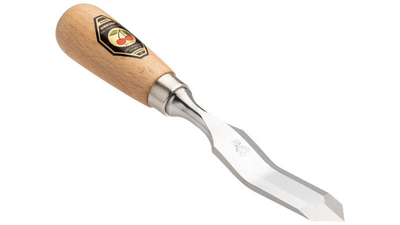 Image du produit Ciseau à bois KIRSCHEN, coudé avec tranchant pointu, 20 mm